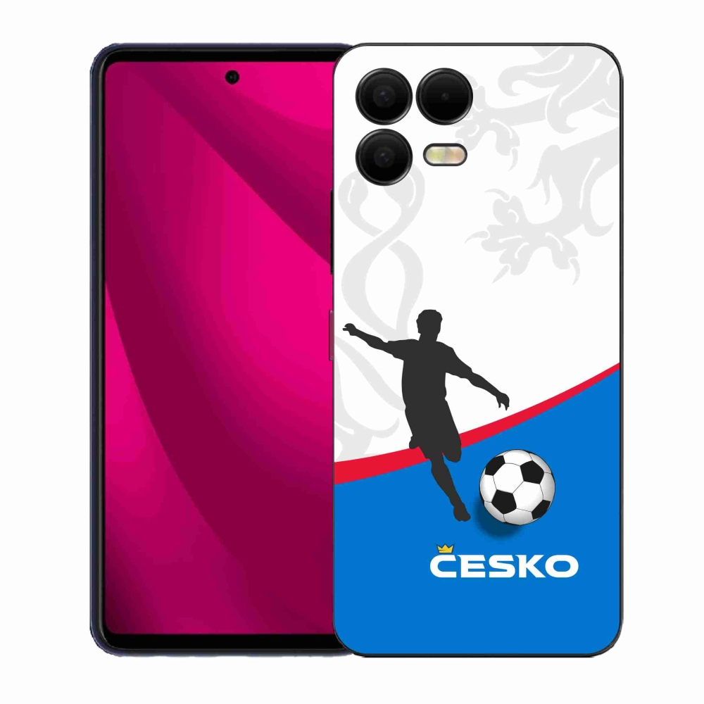 Gelový kryt mmCase na T-Mobile T Phone 3 Pro - fotbal Česko 1