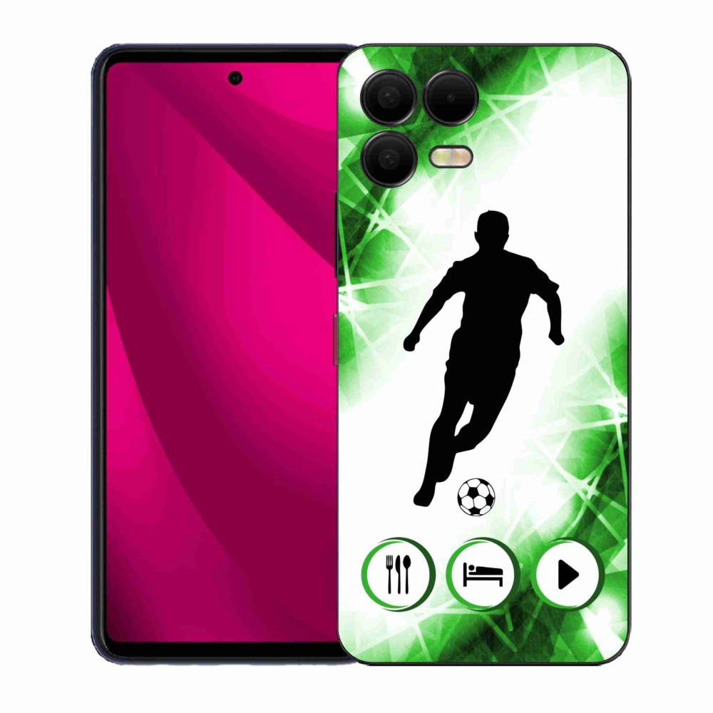 Gelový kryt mmCase na T-Mobile T Phone 3 Pro - fotbalista