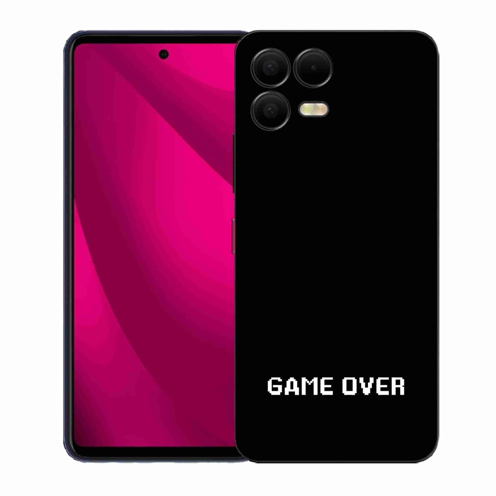 Gelový kryt mmCase na T-Mobile T Phone 3 Pro - game over černé pozadí