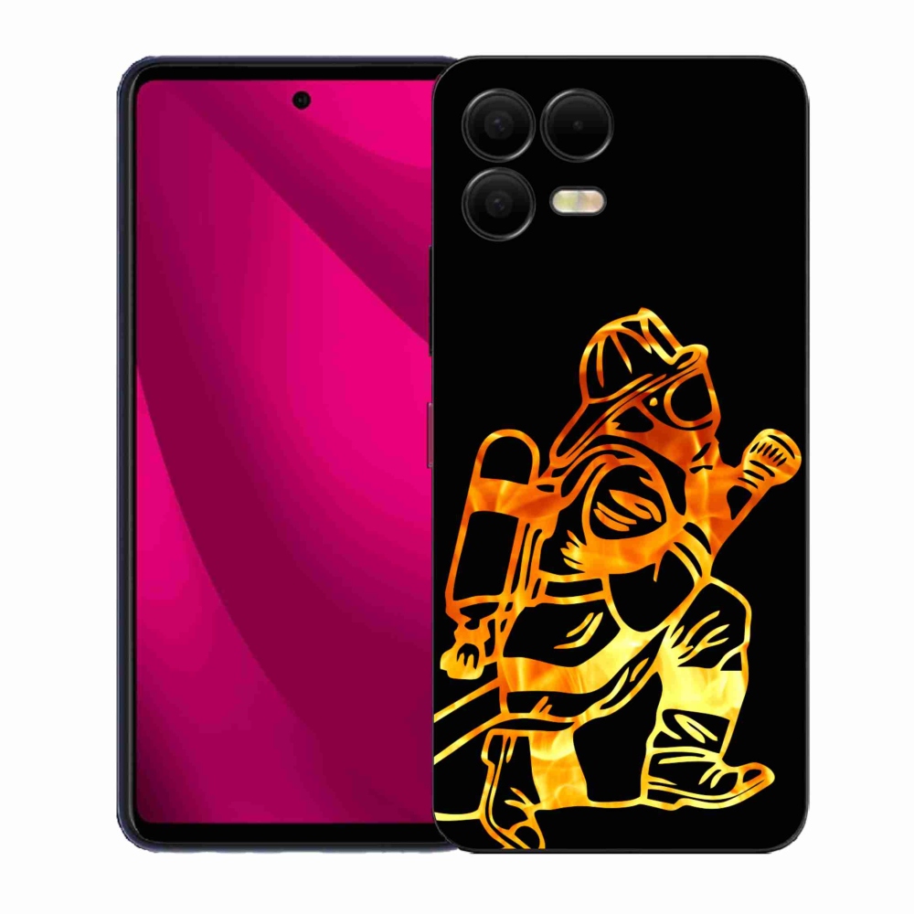 Gelový kryt mmCase na T-Mobile T Phone 3 Pro - hasič 1