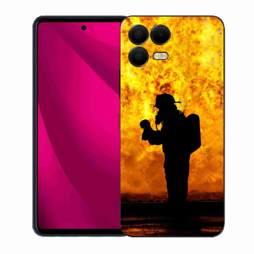 Gelový kryt mmCase na T-Mobile T Phone 3 Pro - hasič