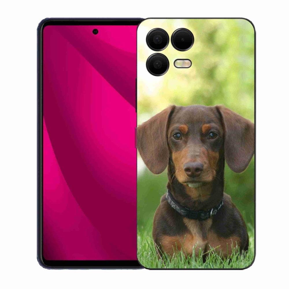 Gelový kryt mmCase na T-Mobile T Phone 3 Pro - hnědý jezevčík