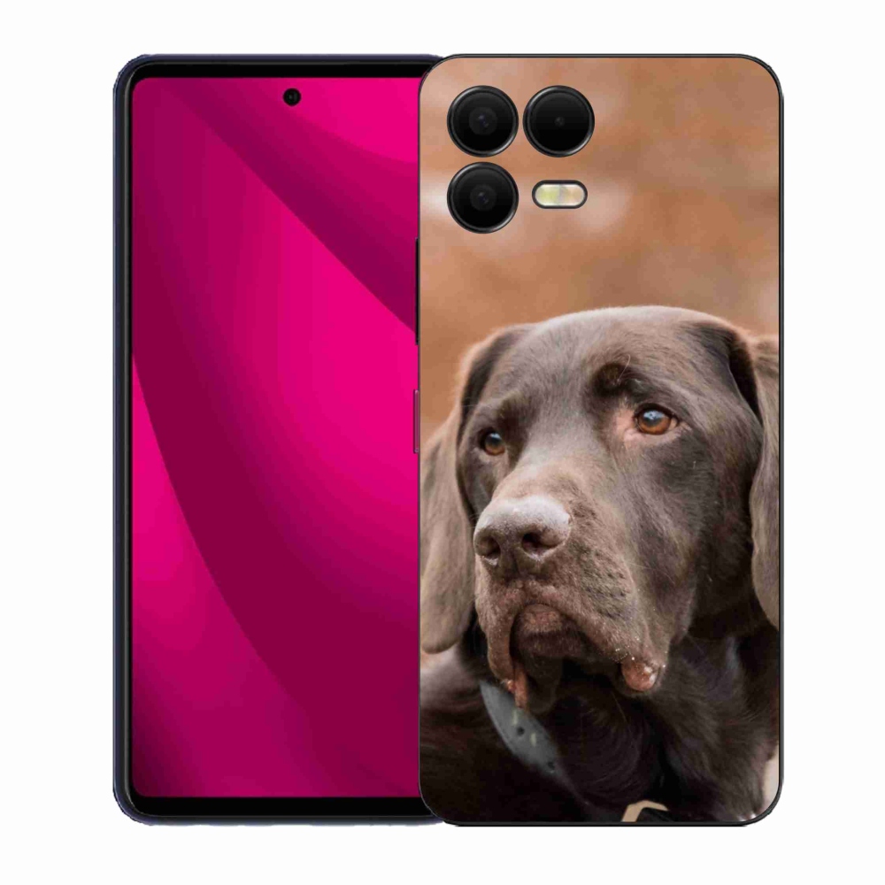 Gelový kryt mmCase na T-Mobile T Phone 3 Pro - hnědý labrador
