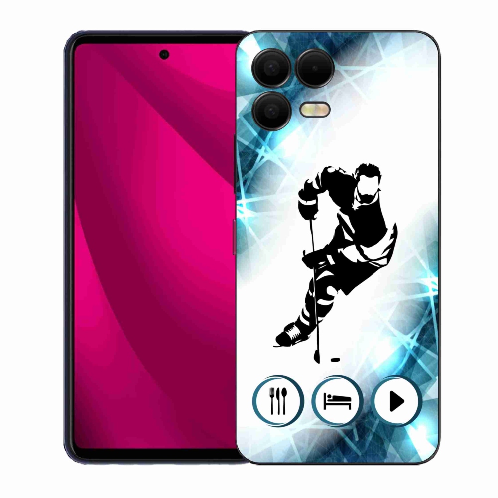 Gelový kryt mmCase na T-Mobile T Phone 3 Pro - hokej 1