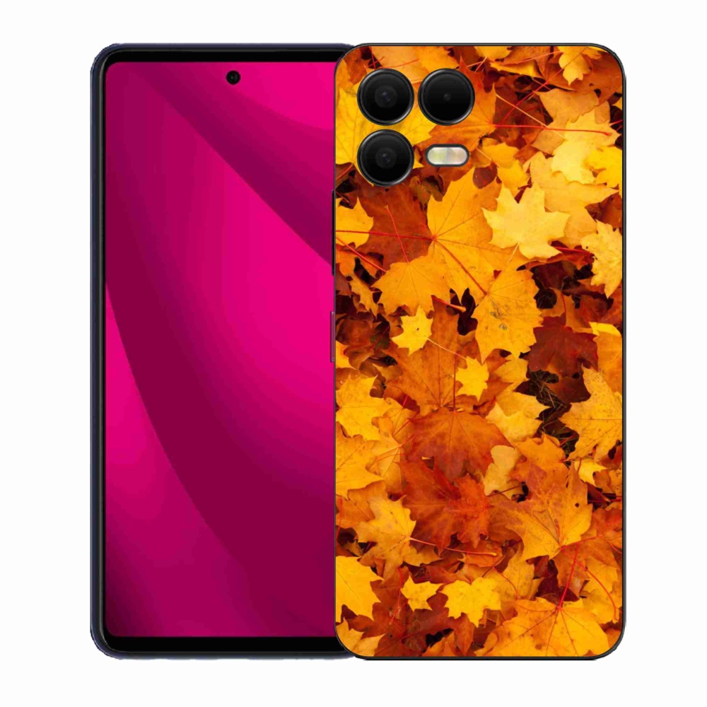Gelový kryt mmCase na T-Mobile T Phone 3 Pro - javorové listy