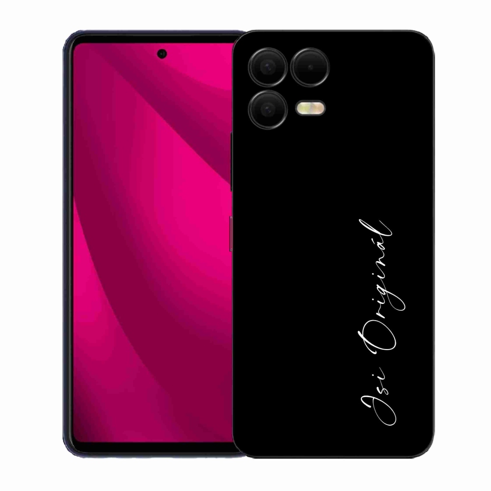 Gelový kryt mmCase na T-Mobile T Phone 3 Pro - jsi originál černé pozadí