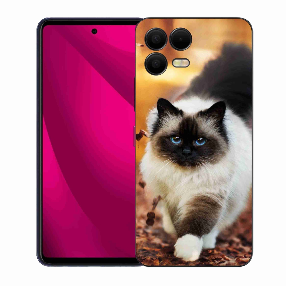 Gelový kryt mmCase na T-Mobile T Phone 3 Pro - kočka
