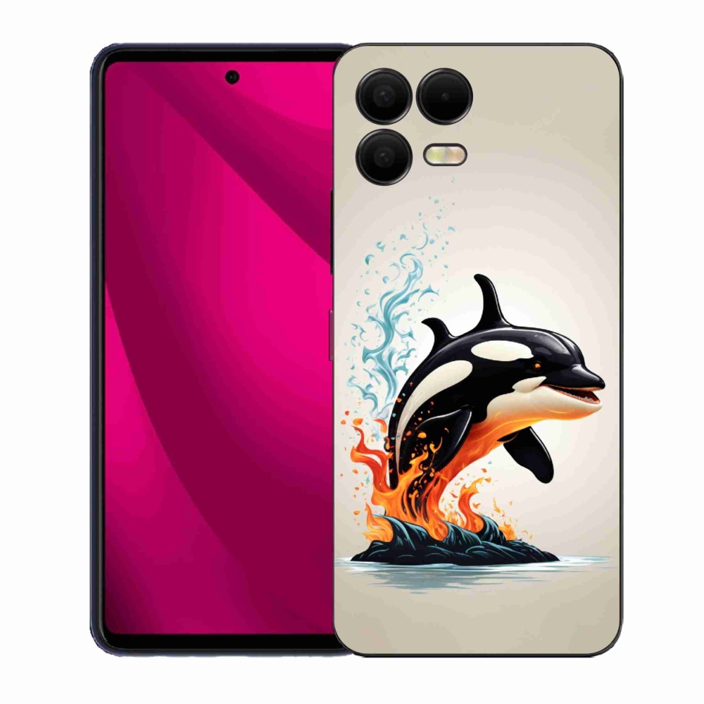 Gelový kryt mmCase na T-Mobile T Phone 3 Pro - kosatka