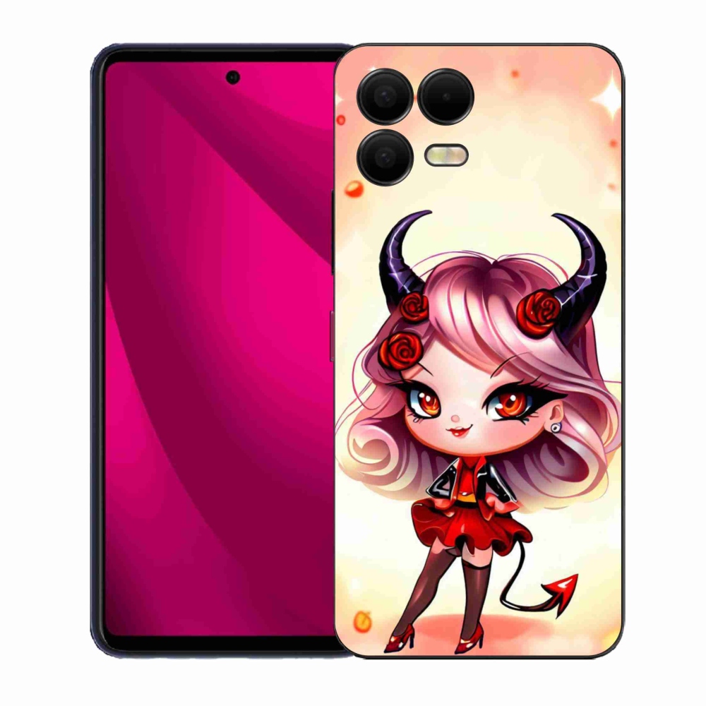 Gelový kryt mmCase na T-Mobile T Phone 3 Pro - kreslená čertice