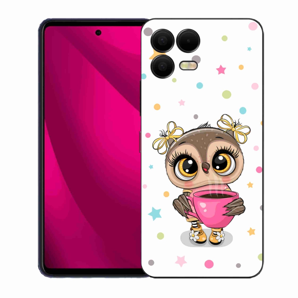 Gelový kryt mmCase na T-Mobile T Phone 3 Pro - kreslená sovička