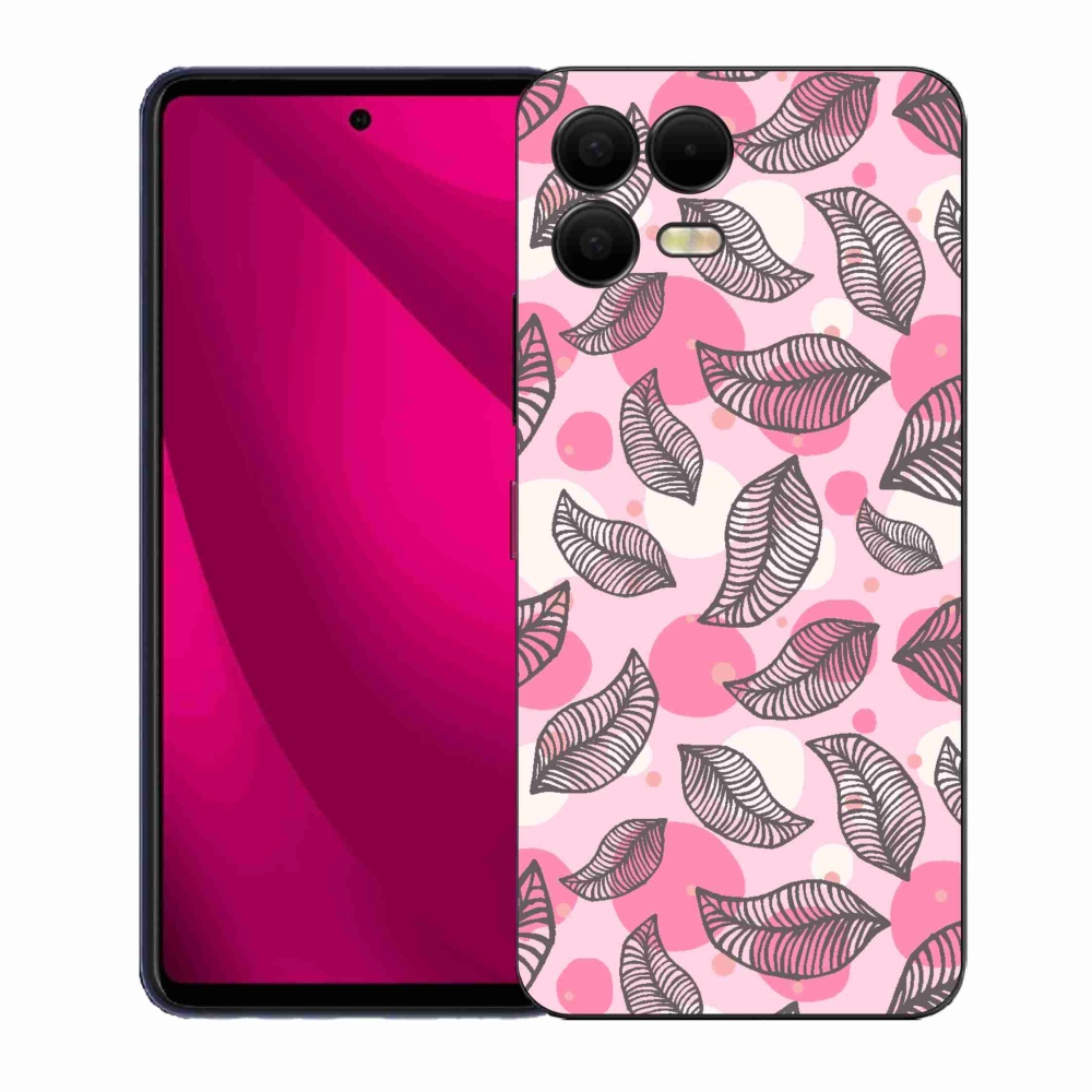 Gelový kryt mmCase na T-Mobile T Phone 3 Pro - kreslené padající listy