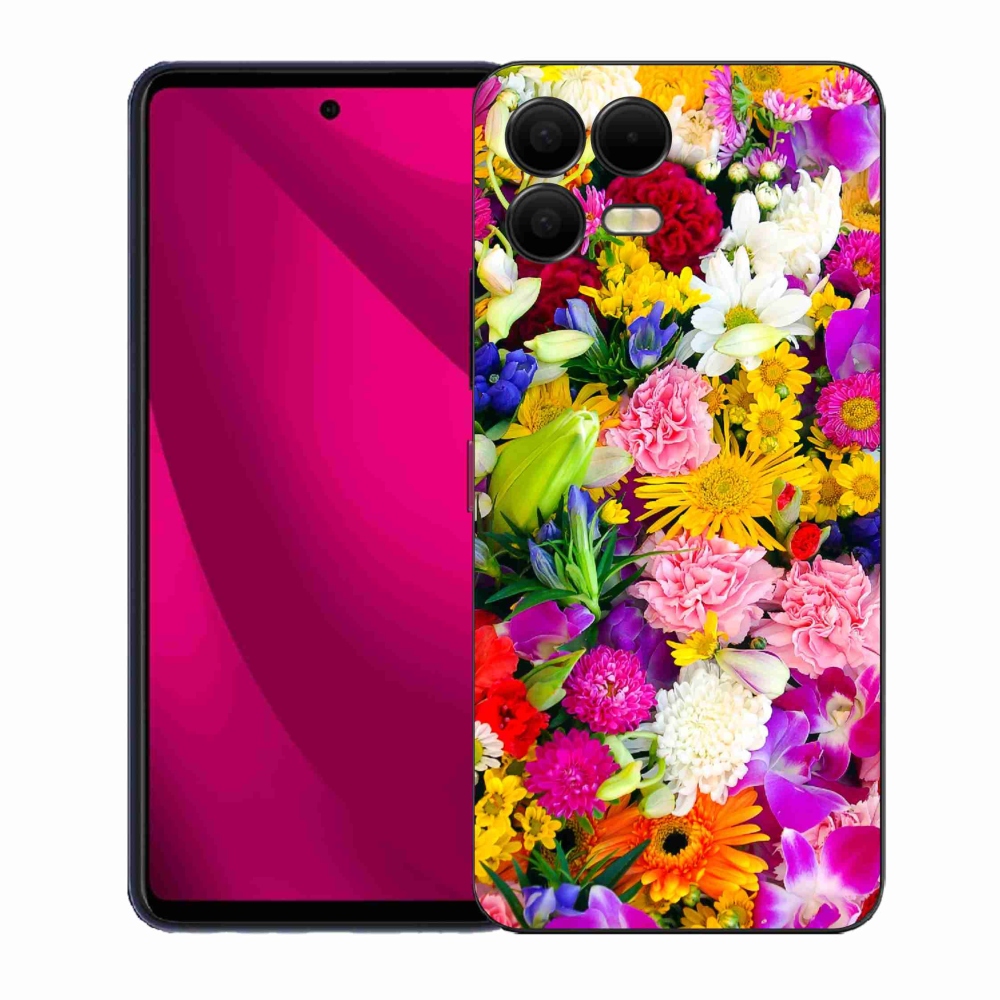 Gelový kryt mmCase na T-Mobile T Phone 3 Pro - květiny 12