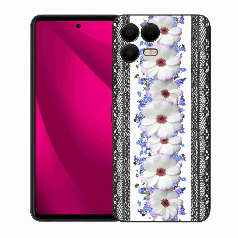 Gelový kryt mmCase na T-Mobile T Phone 3 Pro - květiny 8