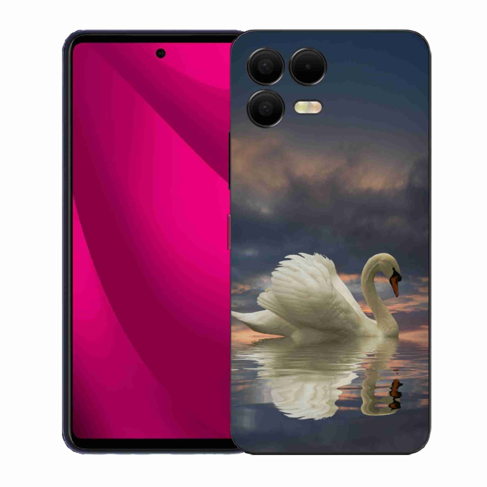 Gelový kryt mmCase na T-Mobile T Phone 3 Pro - labuť