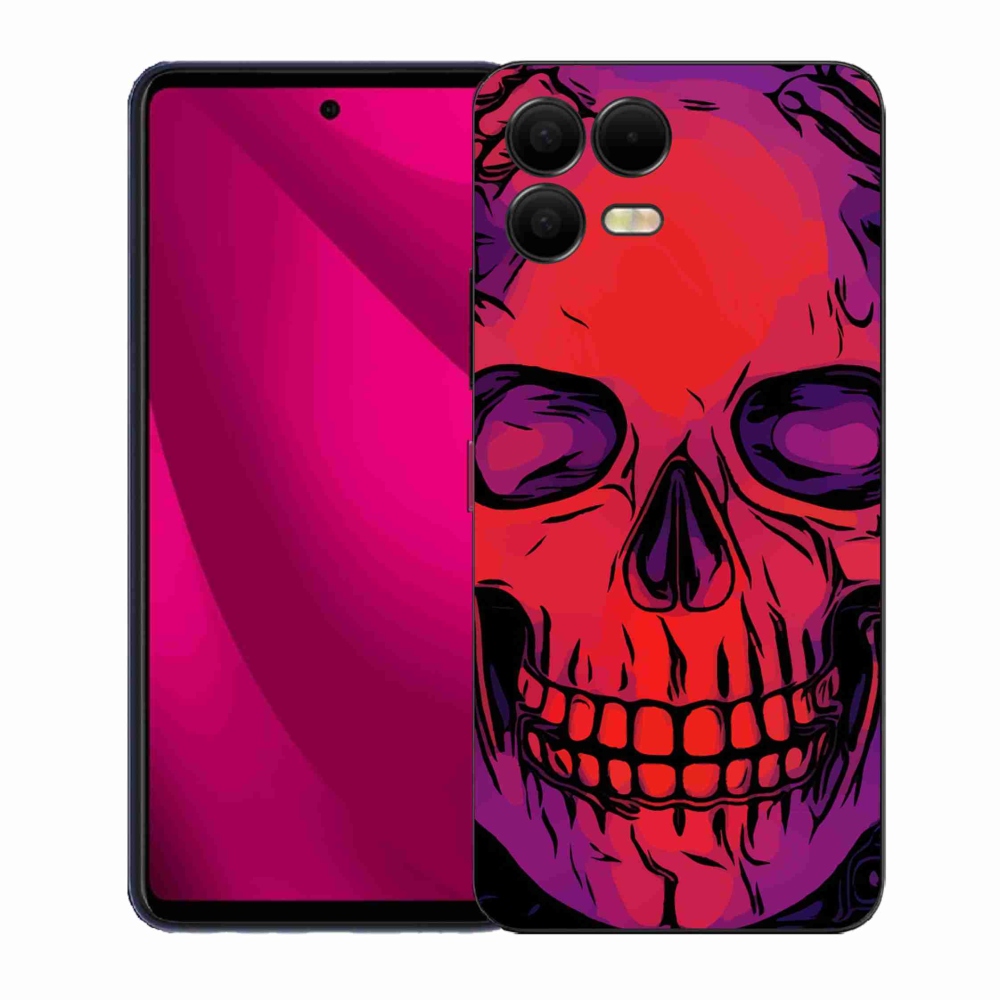 Gelový kryt mmCase na T-Mobile T Phone 3 Pro - lebka