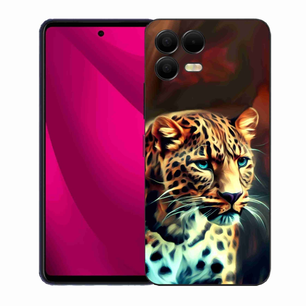 Gelový kryt mmCase na T-Mobile T Phone 3 Pro - leopard