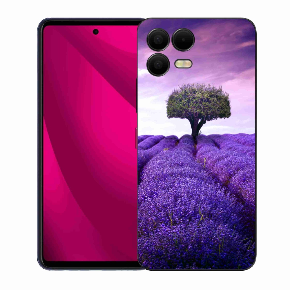 Gelový kryt mmCase na T-Mobile T Phone 3 Pro - levandulová louka