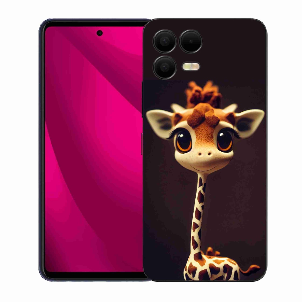 Gelový kryt mmCase na T-Mobile T Phone 3 Pro - malá žirafa