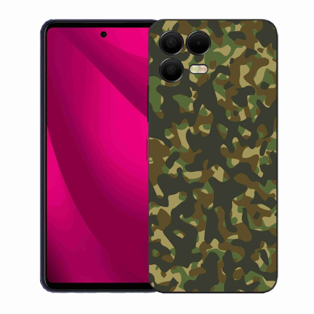 Gelový kryt mmCase na T-Mobile T Phone 3 Pro - maskáčový vzor 1