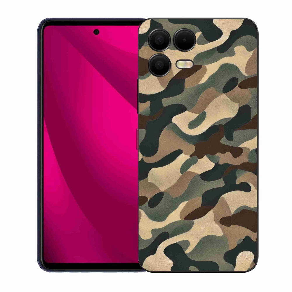 Gelový kryt mmCase na T-Mobile T Phone 3 Pro - maskáčový vzor 11