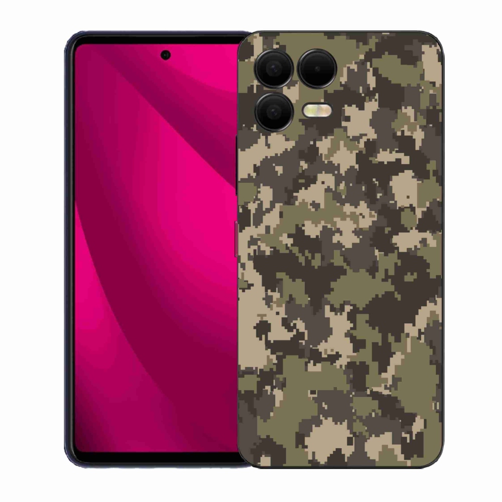 Gelový kryt mmCase na T-Mobile T Phone 3 Pro - maskáčový vzor 12