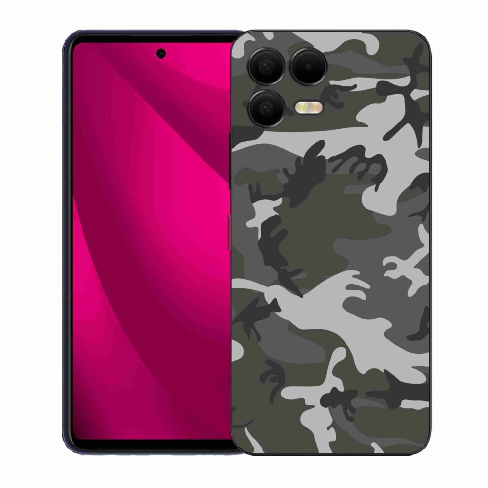 Gelový kryt mmCase na T-Mobile T Phone 3 Pro - maskáčový vzor