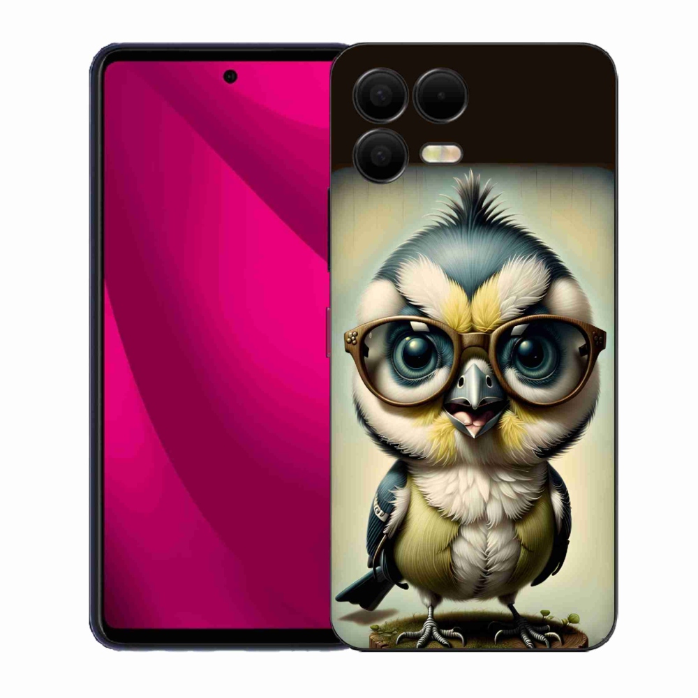 Gelový kryt mmCase na T-Mobile T Phone 3 Pro - mládě s brýlemi