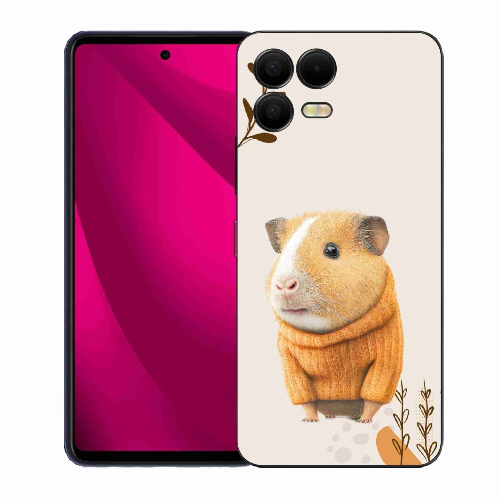 Gelový kryt mmCase na T-Mobile T Phone 3 Pro - morče ve svetru