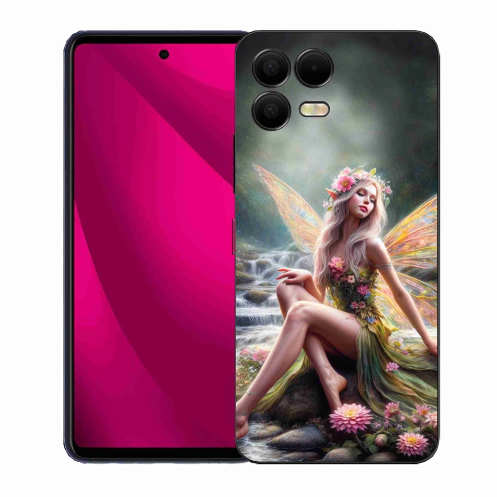 Gelový kryt mmCase na T-Mobile T Phone 3 Pro - motýlí žena 1