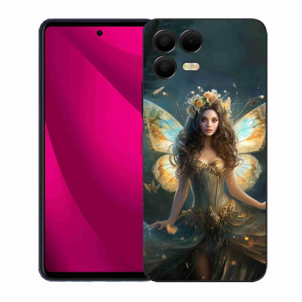 Gelový kryt mmCase na T-Mobile T Phone 3 Pro - motýlí žena