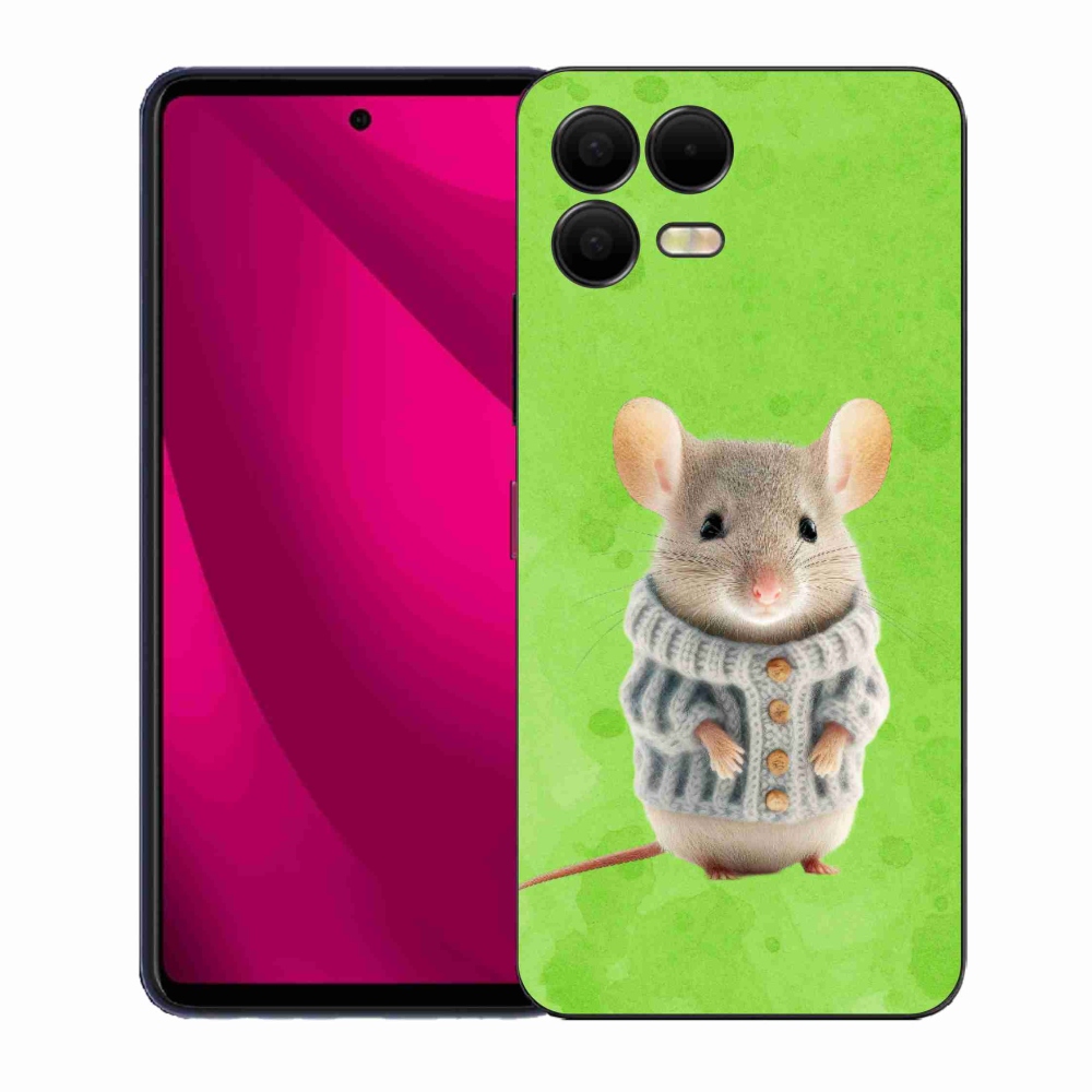 Gelový kryt mmCase na T-Mobile T Phone 3 Pro - myška ve svetru