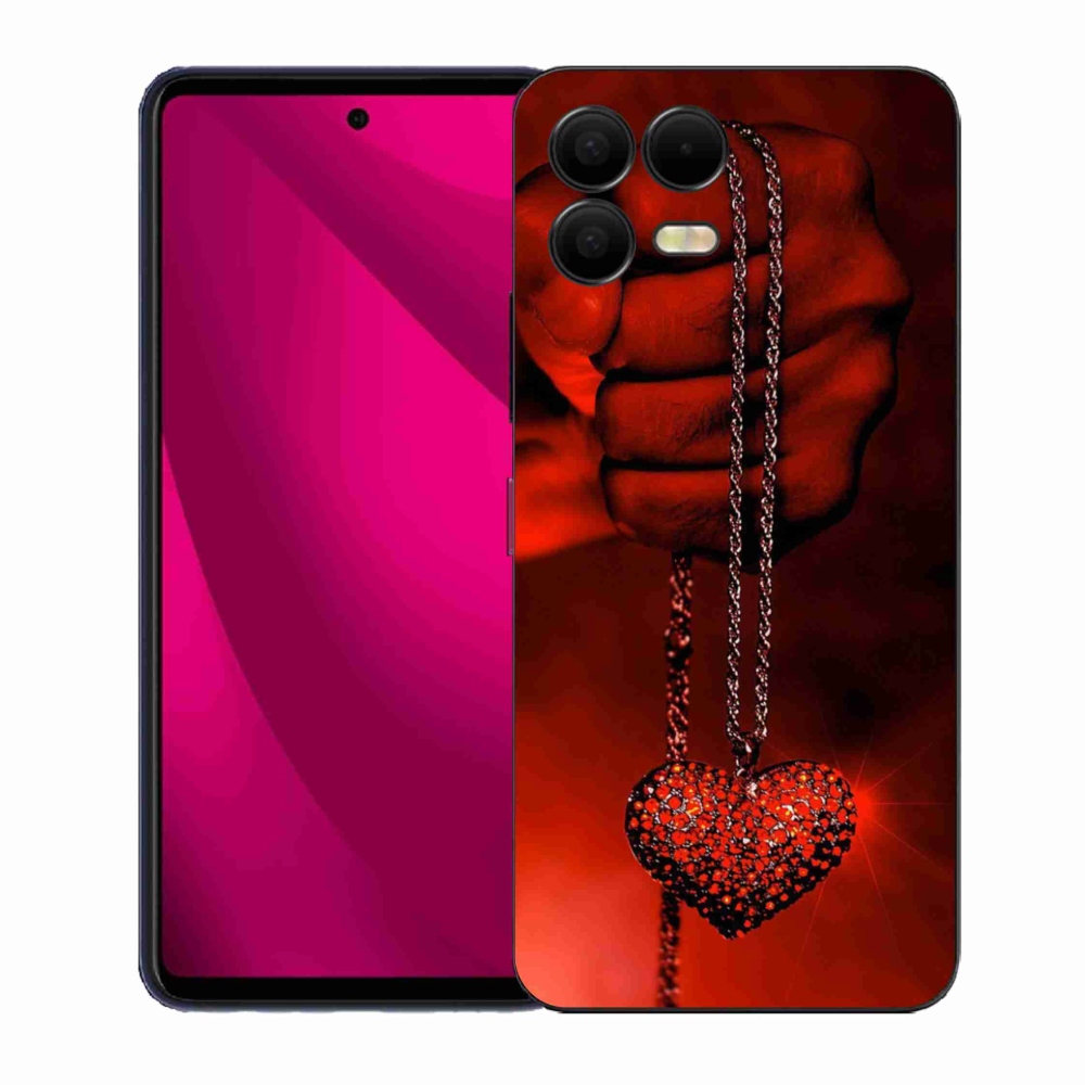 Gelový kryt mmCase na T-Mobile T Phone 3 Pro - náhrdelník