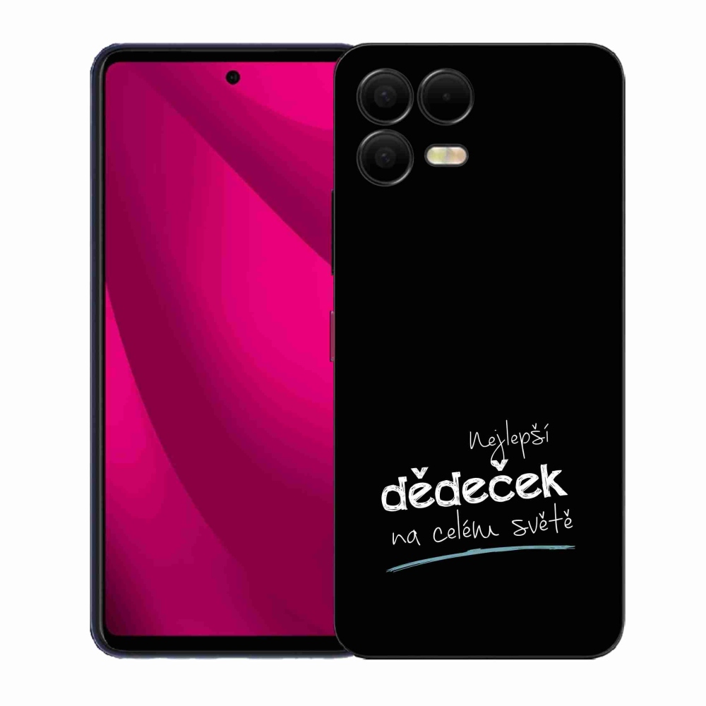 Gelový kryt mmCase na T-Mobile T Phone 3 Pro - nejlepší dědeček 3 černé pozadí