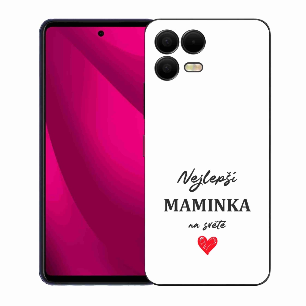Gelový kryt mmCase na T-Mobile T Phone 3 Pro - nejlepší maminka 1 bílé pozadí
