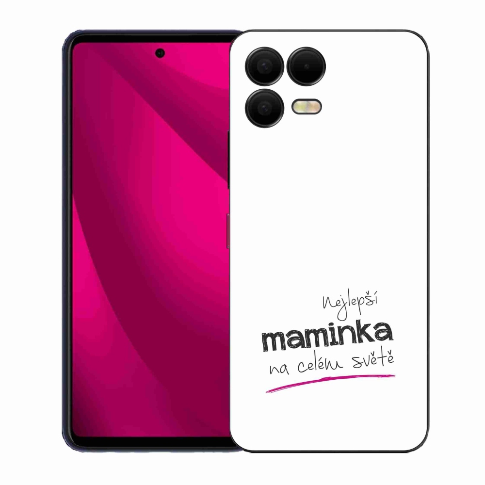 Gelový kryt mmCase na T-Mobile T Phone 3 Pro - nejlepší maminka 4 bílé pozadí