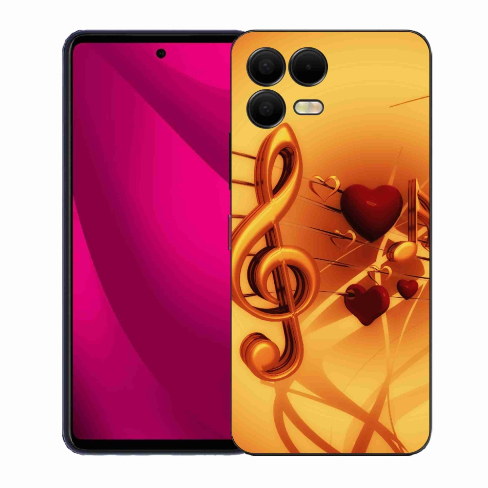 Gelový kryt mmCase na T-Mobile T Phone 3 Pro - noty