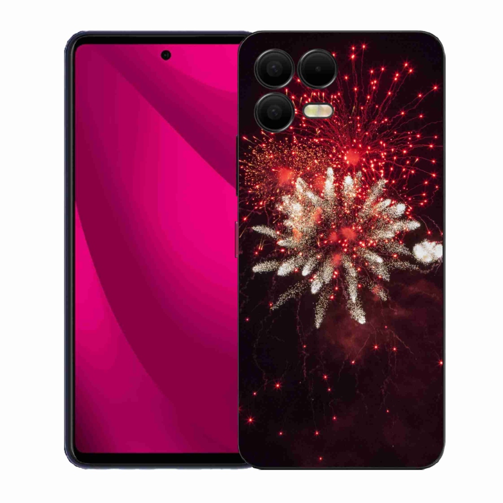 Gelový kryt mmCase na T-Mobile T Phone 3 Pro - ohňostroj