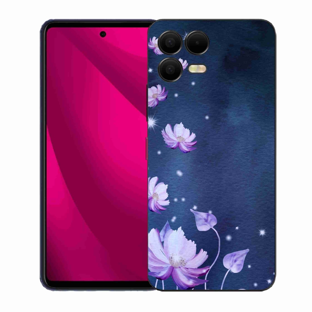 Gelový kryt mmCase na T-Mobile T Phone 3 Pro - padající květy