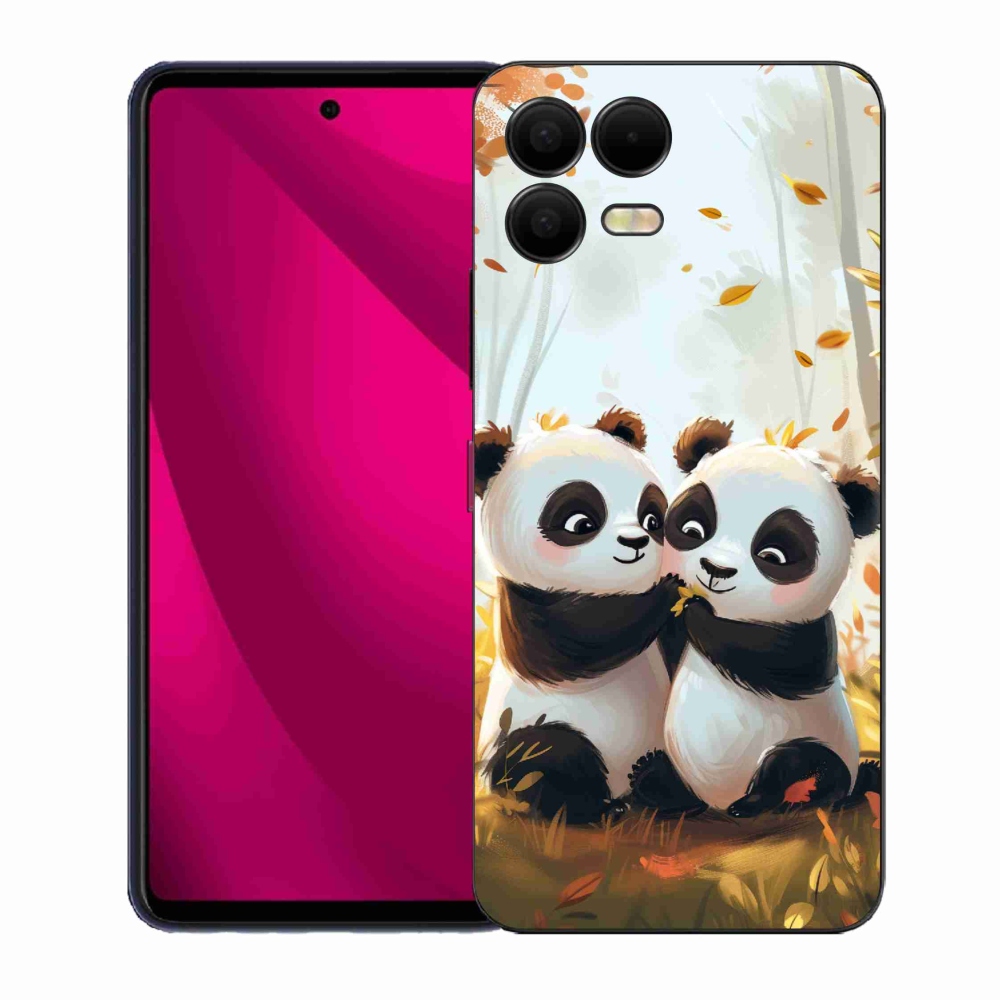 Gelový kryt mmCase na T-Mobile T Phone 3 Pro - pandy