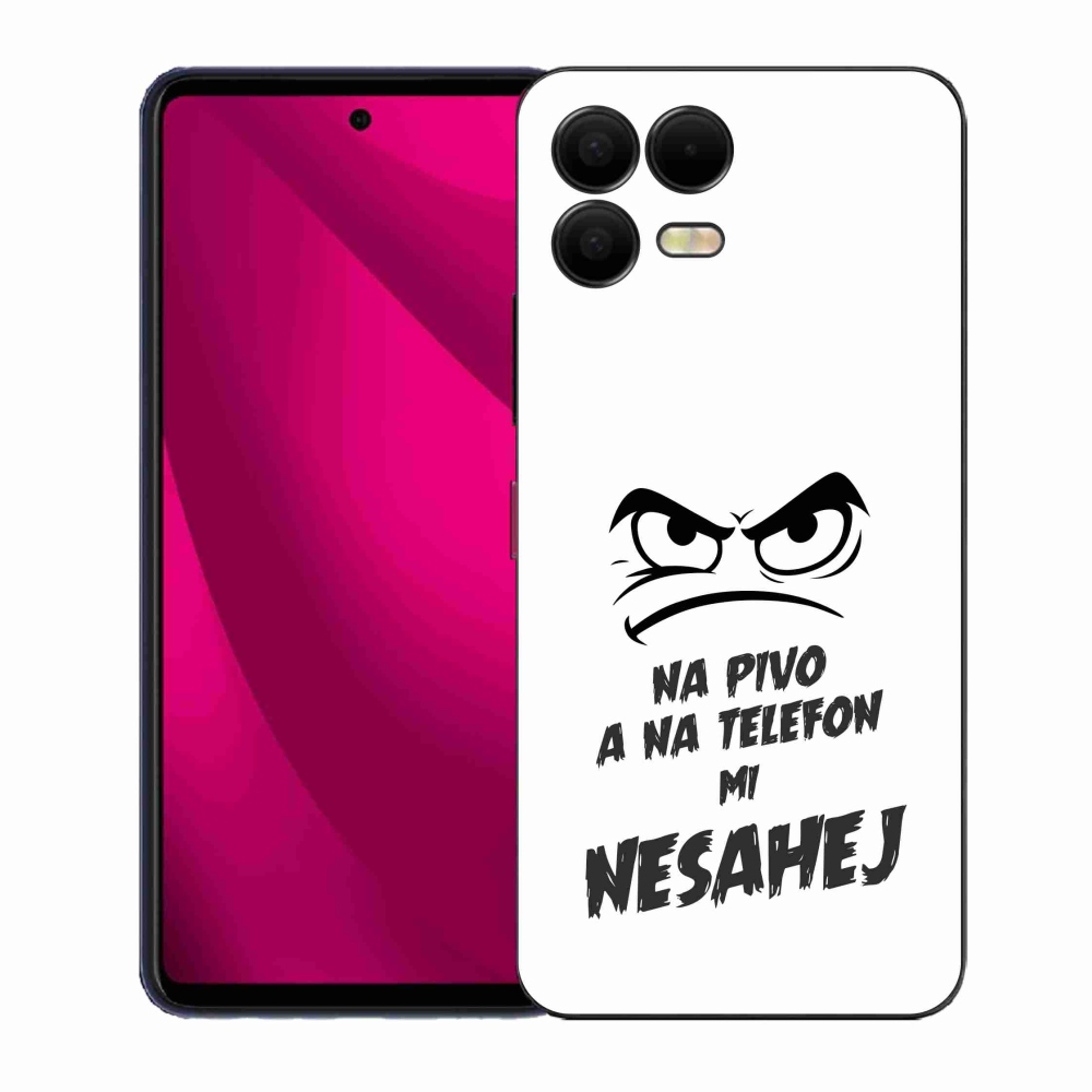 Gelový kryt mmCase na T-Mobile T Phone 3 Pro - pivní motiv 2 bílé pozadí