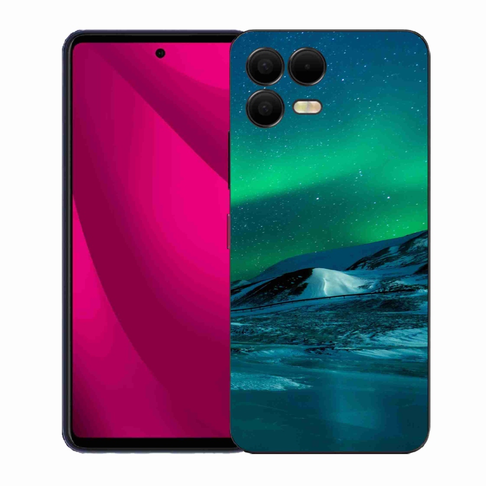 Gelový kryt mmCase na T-Mobile T Phone 3 Pro - polární záře