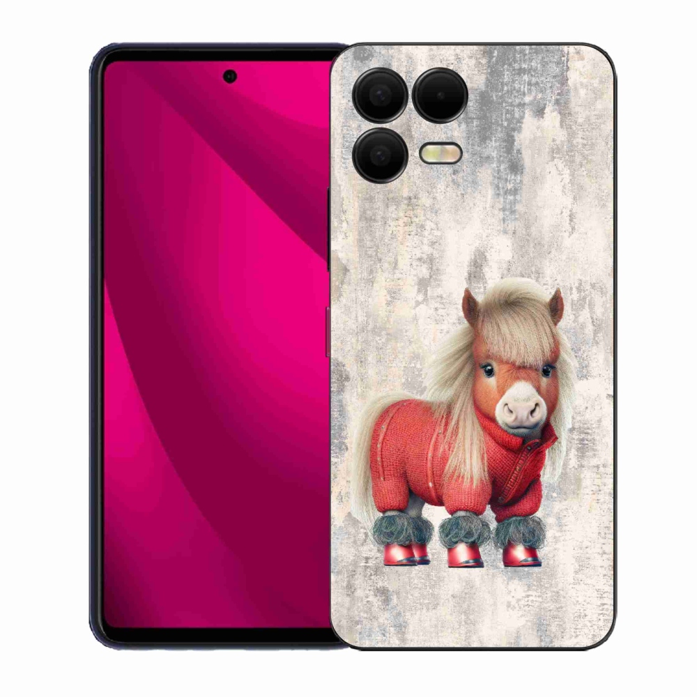 Gelový kryt mmCase na T-Mobile T Phone 3 Pro - poník ve svetru