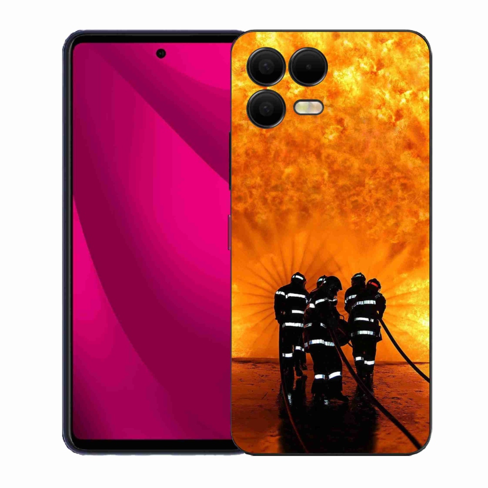 Gelový kryt mmCase na T-Mobile T Phone 3 Pro - požár