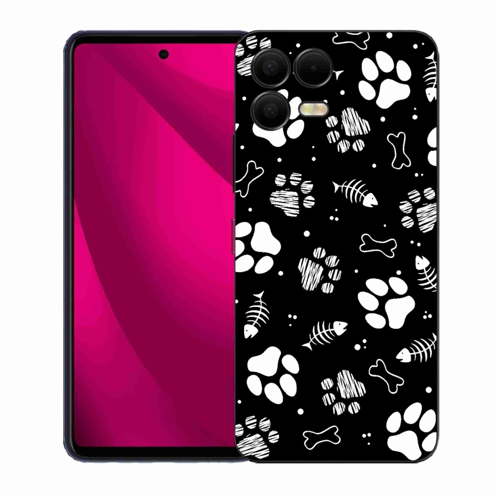 Gelový kryt mmCase na T-Mobile T Phone 3 Pro - psí tlapky