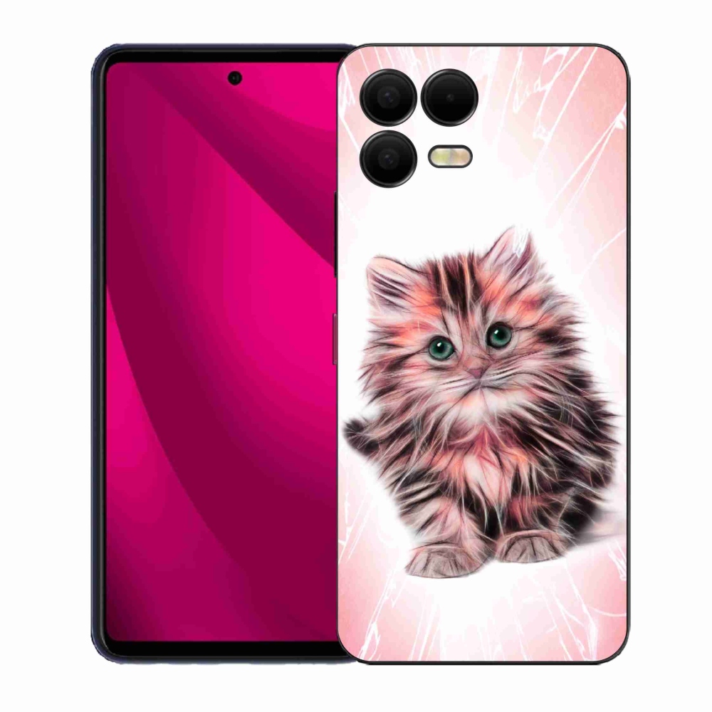 Gelový kryt mmCase na T-Mobile T Phone 3 Pro - roztomilé kotě