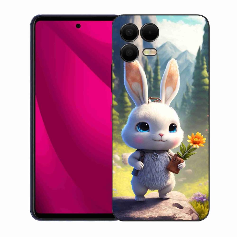 Gelový kryt mmCase na T-Mobile T Phone 3 Pro - roztomilý králíček