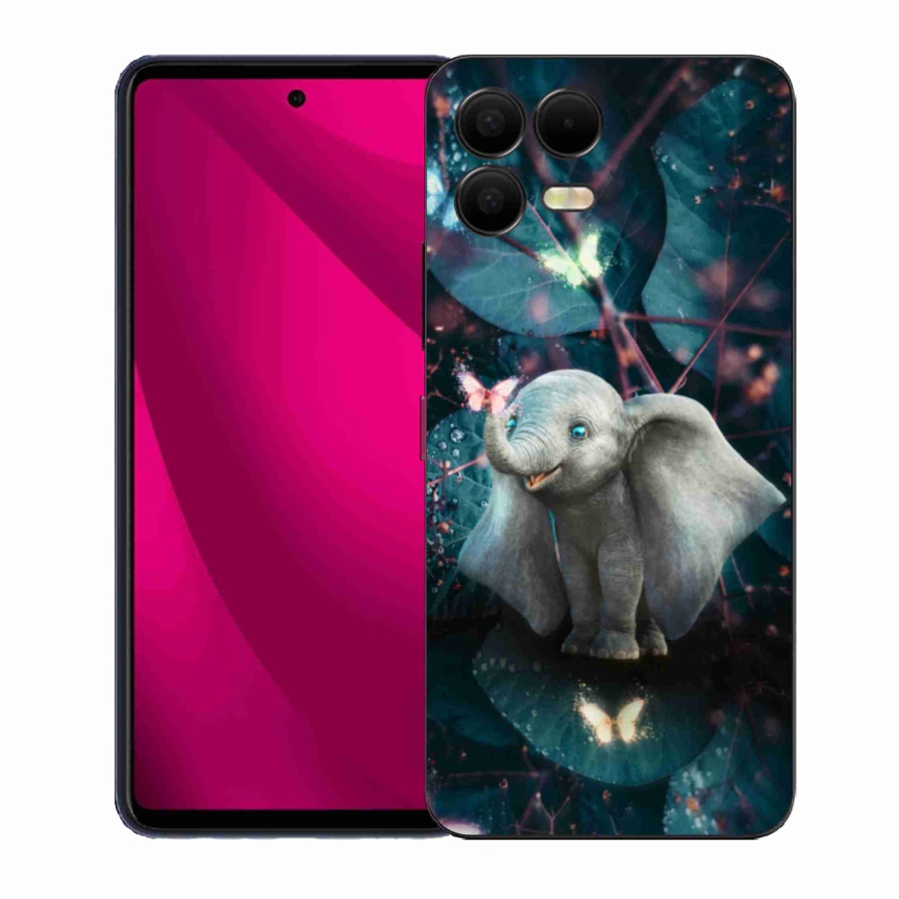 Gelový kryt mmCase na T-Mobile T Phone 3 Pro - roztomilý slon