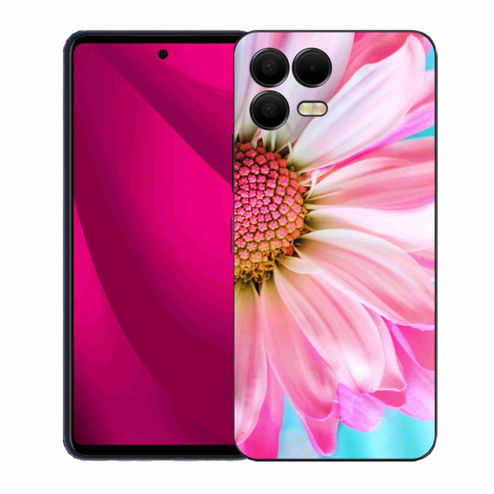 Gelový kryt mmCase na T-Mobile T Phone 3 Pro - růžová květina