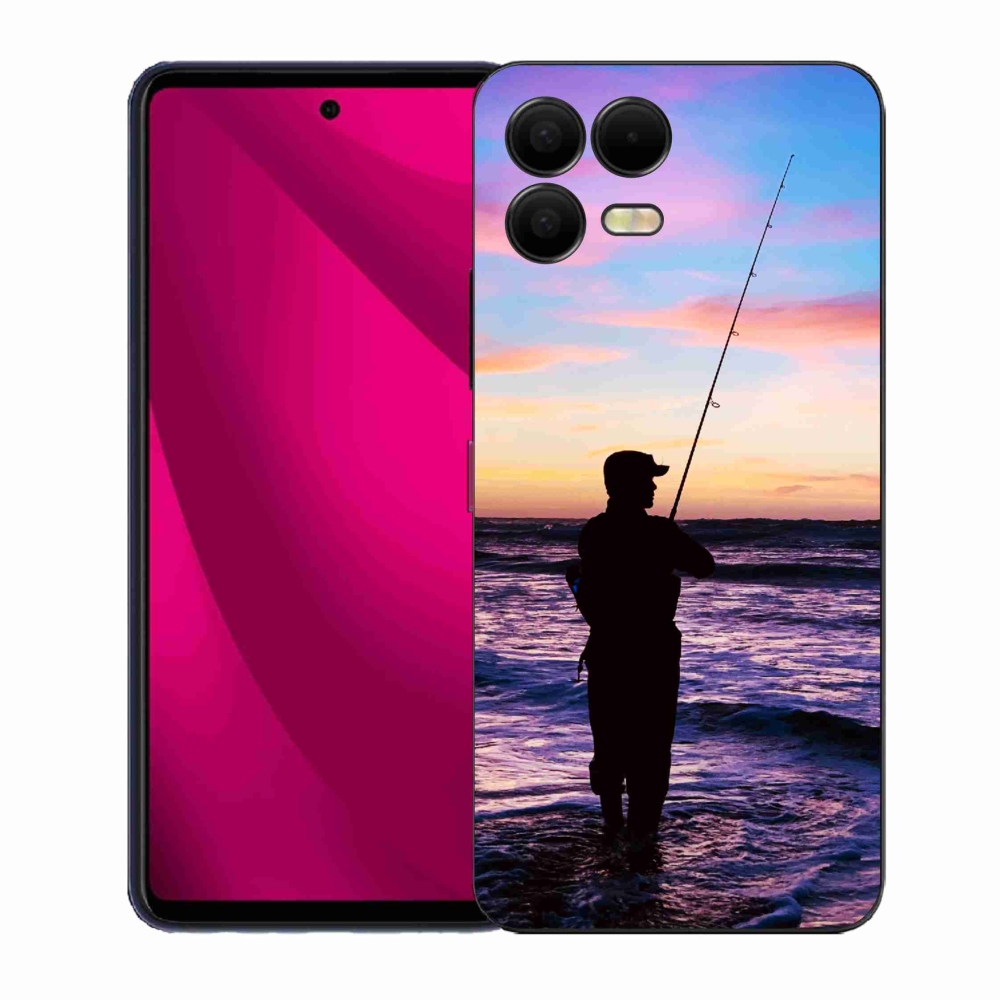 Gelový kryt mmCase na T-Mobile T Phone 3 Pro - rybaření 1