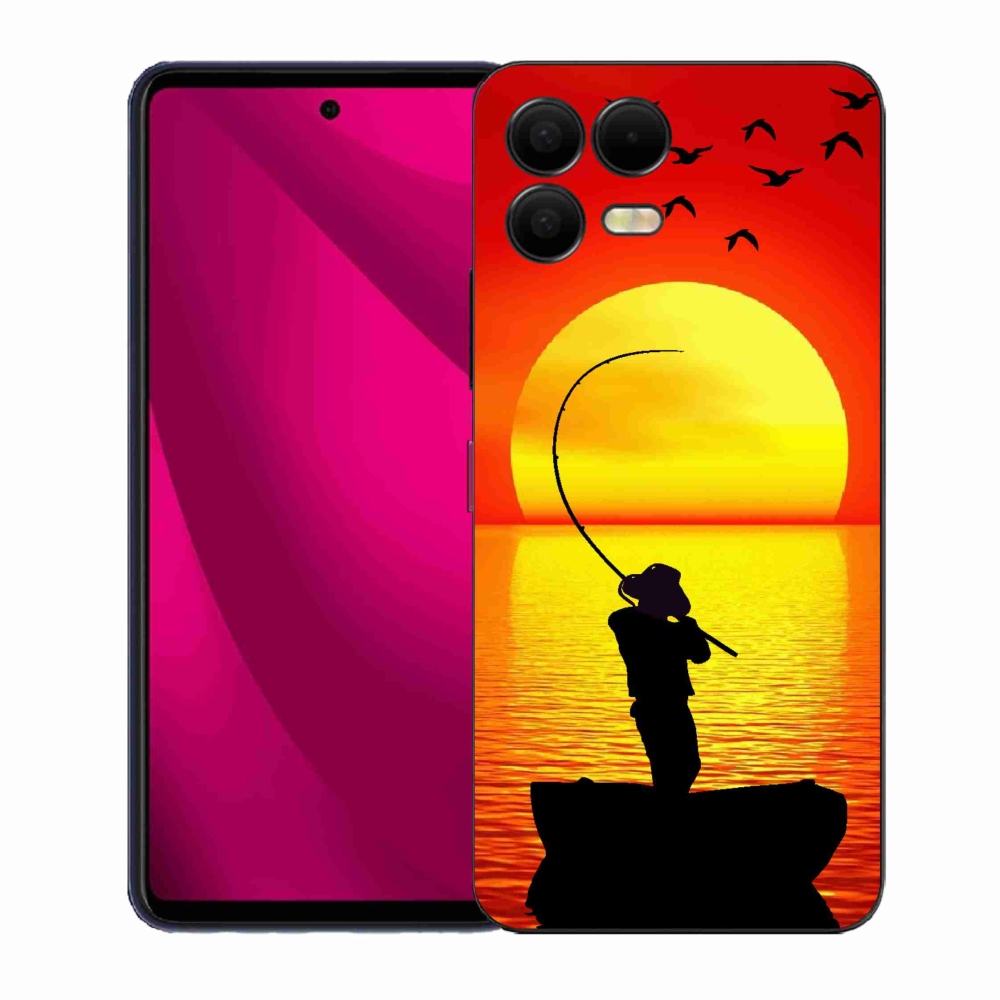 Gelový kryt mmCase na T-Mobile T Phone 3 Pro - rybaření